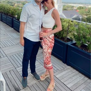 Cute printed midi skirt